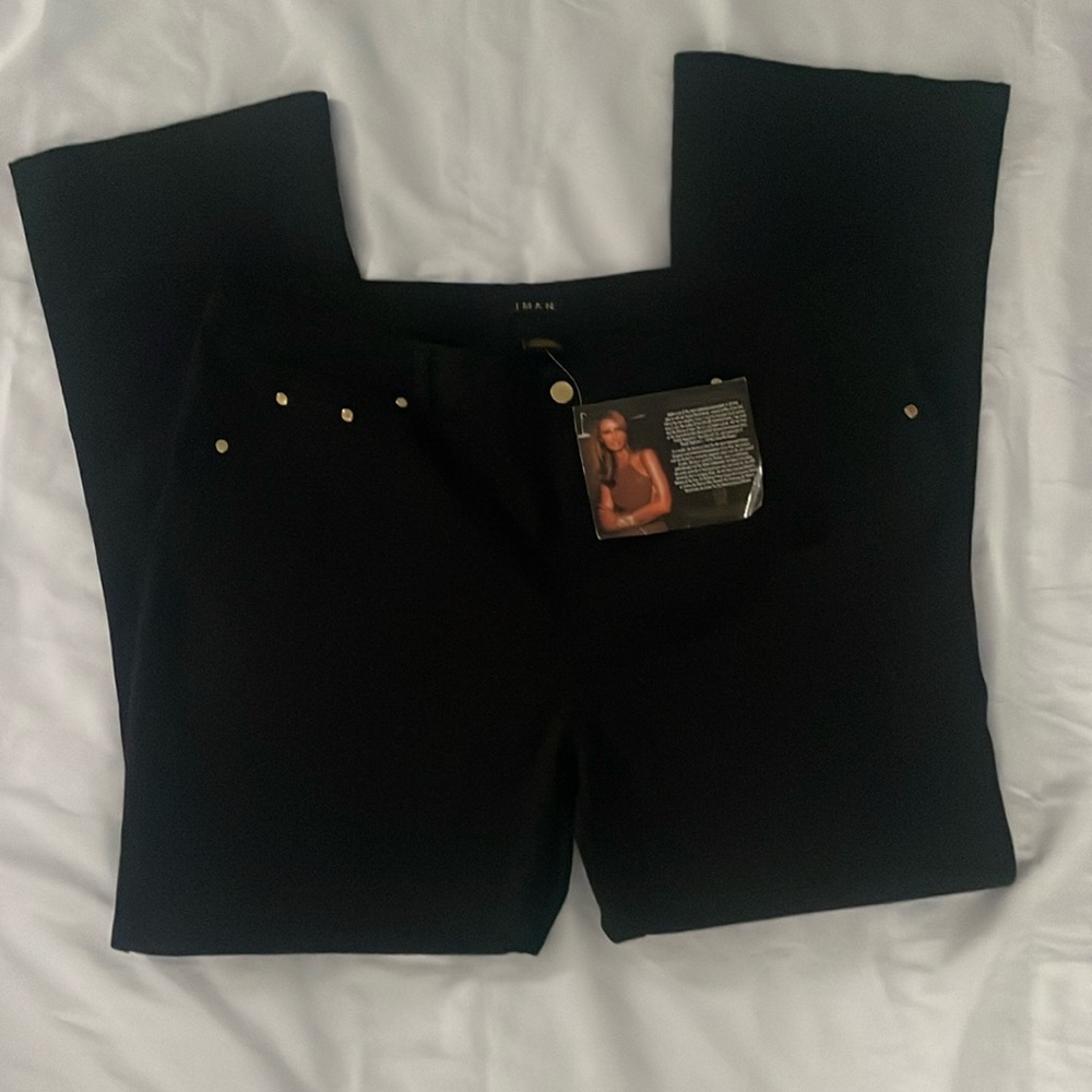 Iman Global Chic Black Jeans Size 1X